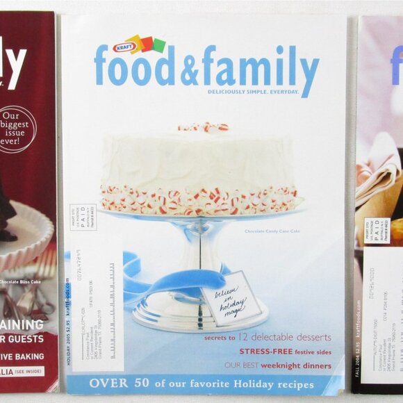 Lot of FIVE Kraft Food & Family Magazines, 2003, 2004, 2005 and 2006 - Picture 2 of 3